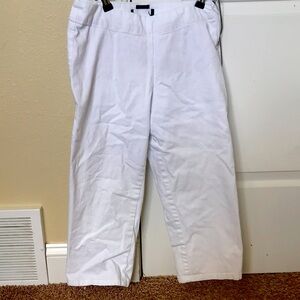 Cropped white jeans, heritage brand, size 0 petite